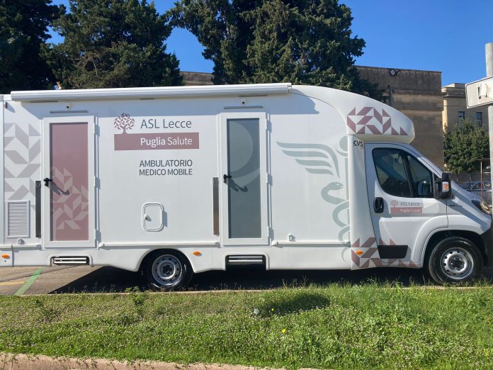 camper ambulatorio medico Asl Lecce