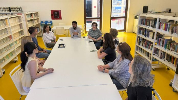 Il tavolo di lavoro con Costantino Campana e Maria De guido