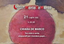 Chiara De Marco e le sue opere per ricordare suo padre, al Centro Studi Mario De Marco, martedì 21 Luglio
